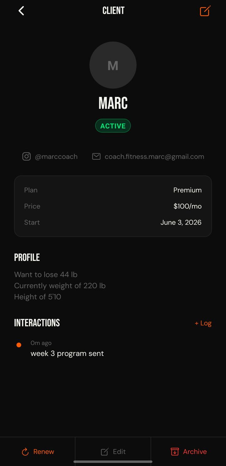 Client detail